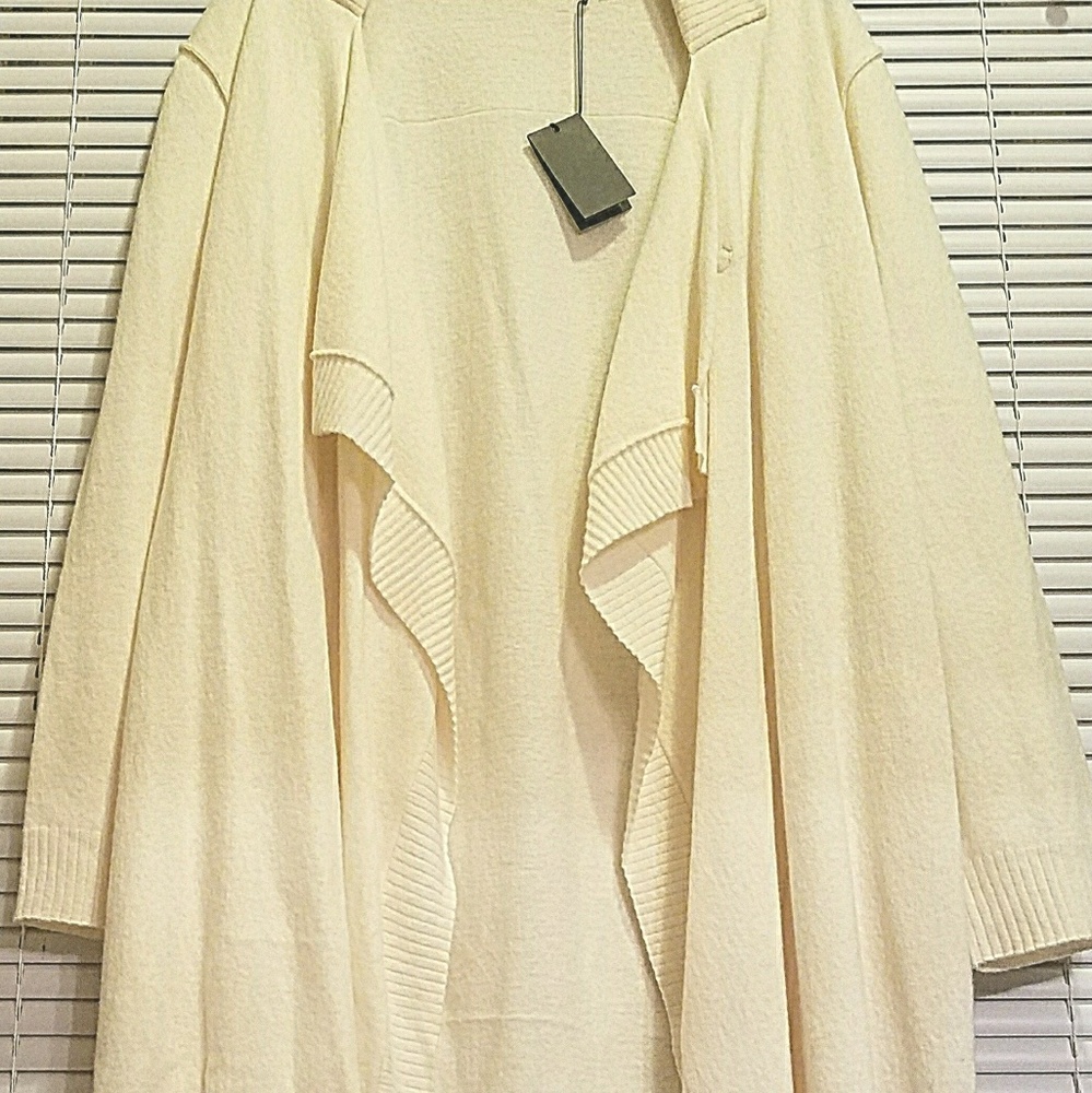 NEW $425! Pocketed Cascading Wool Sweater by BOSS